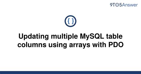 mysql update statement multiple columns.